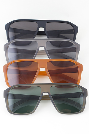 Polarized Minimal Straight Cut Sunglasses