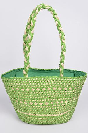 Straw Fashion Tote Bag