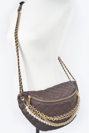 Multi Layered Straps Crossbody Bag