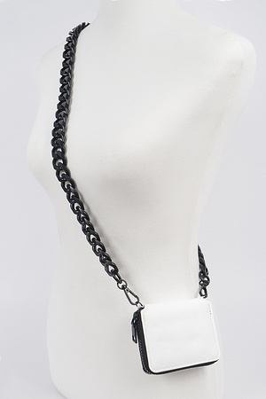 Extra Oversized Chain Cross Body Wallet