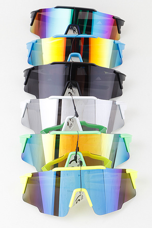 KIDS Polycarbonate Curved Shield Sunglasses