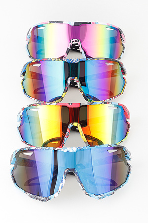 Abstract Street Art Shield Sunglasses
