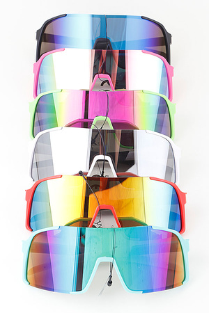 KIDS Bright Polycarbonate Shield Sunglasses