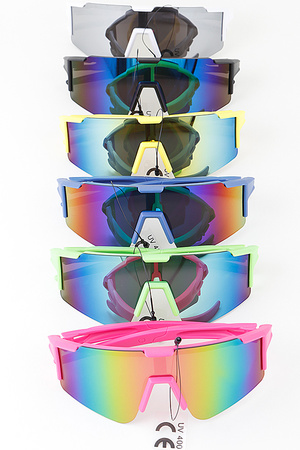KIDS Bright Curved Shield Sunglasses