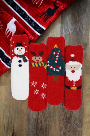 Fuzzy & Cozzy Christmas Socks Assorted