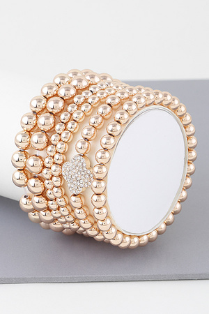 Multi Bejeweled Clove Bead Bracelet