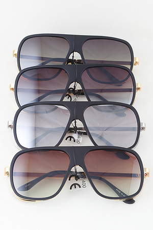 Matte Gold Rimmed Sunglasses