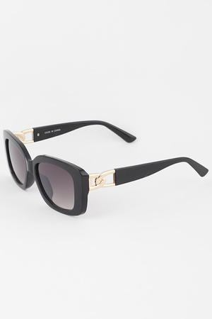 Curb Chain Gradient Sunglasses