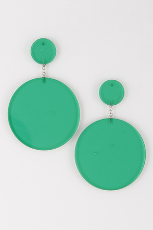 Two Circles Acrylic Earrings 8GBB6