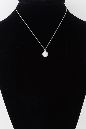 Jeweled Dome Link Chain Necklace