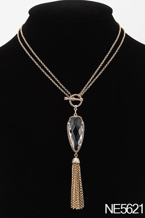 Teardrop Stone Necklace 6BAC7